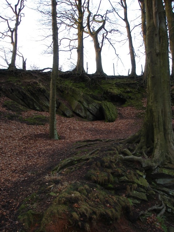 A natural Rock formation, Sunnyhurst Woods, Darwen, Lancashire.