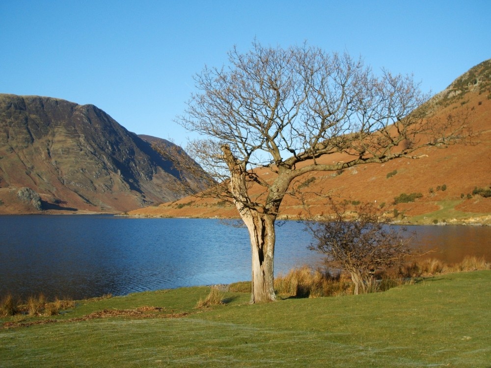 This is Crummock Water on a cold january day in the Lake District.