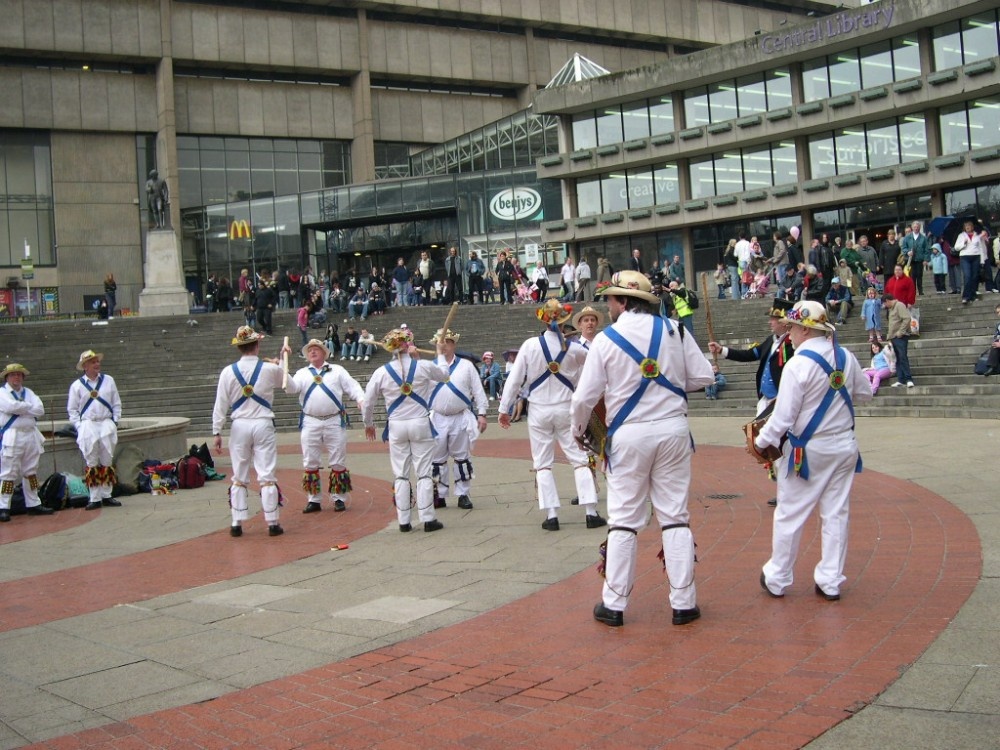 Morris dancers in Birmingham, West Midlands