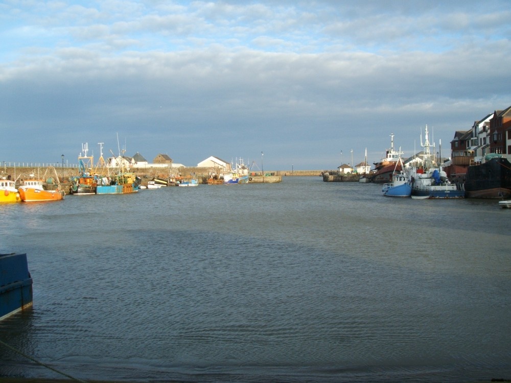 Photograph of Maryport Harbour Jan. 2006, West Cumbria.