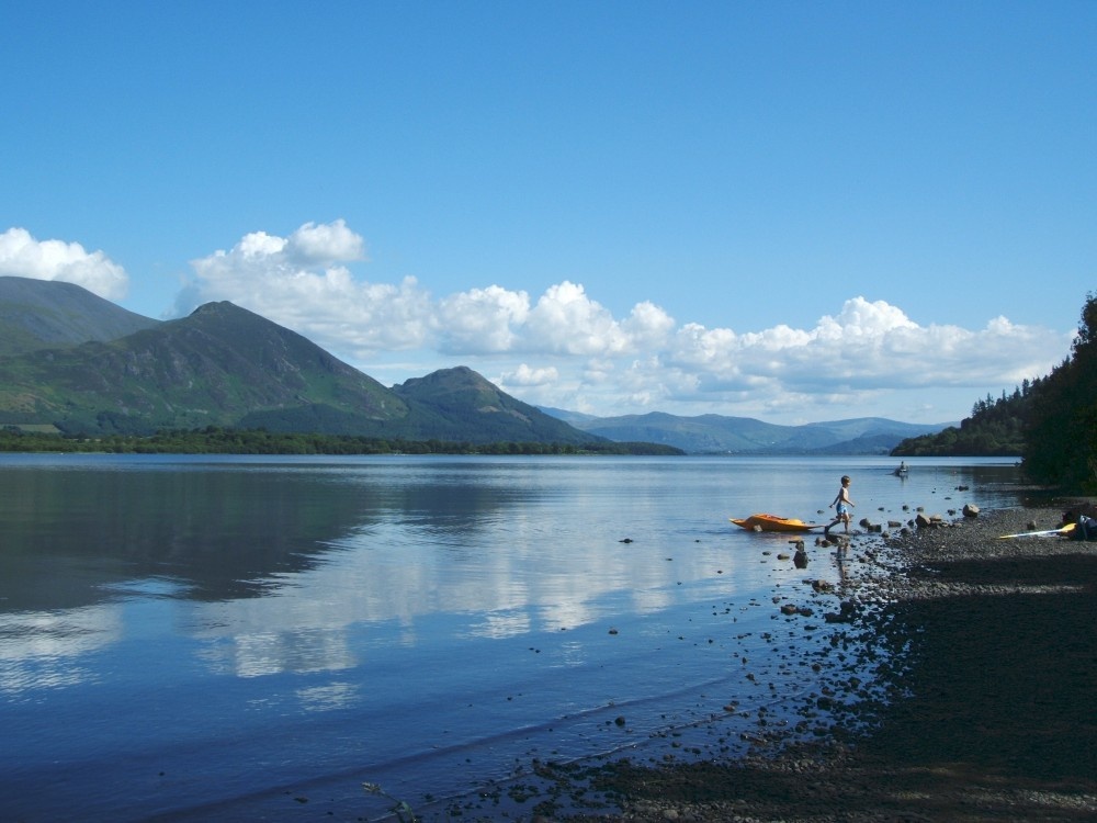 Photograph of A Summers day at Bassenthwaite Lake, The Lake District, Cumbria 2005