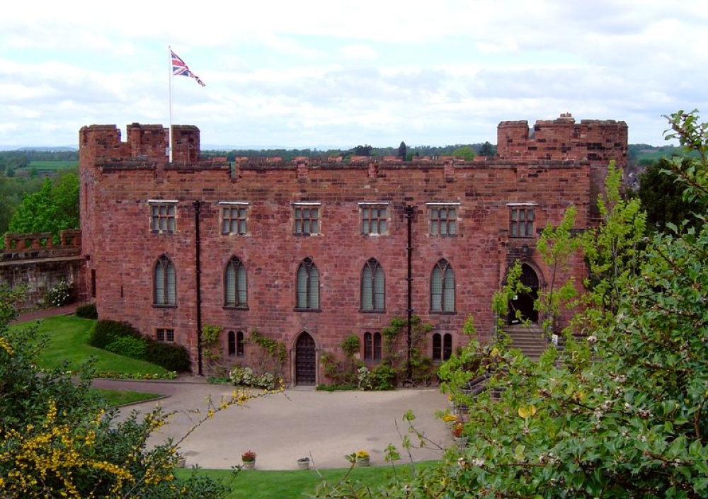 Shrewsbury Castle viewed from Laura's Tower, Shrewsbury, Shropshire. photo by Kim Robinson