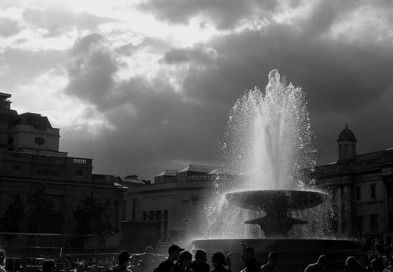 The fountain, Traflagar Square, London.