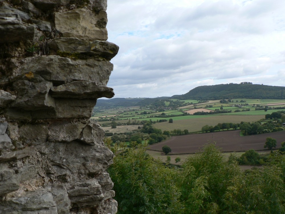 Photograph of Wigmore Castle ruins. Herefordshire