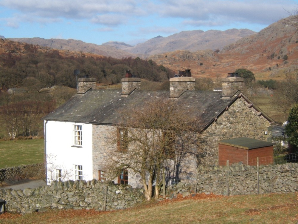 Photograph of Cottages near Seathwaite, Duddon Valley, Cumbria