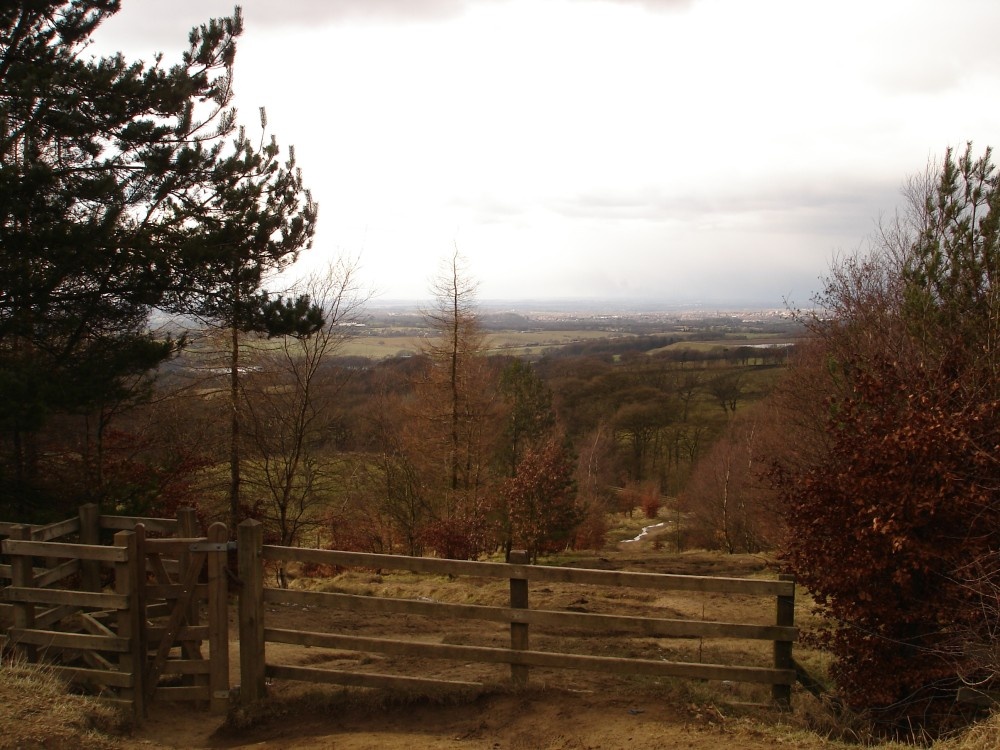 A view from Rivington Pike, Rivington, Lancashire. 03/03/06
