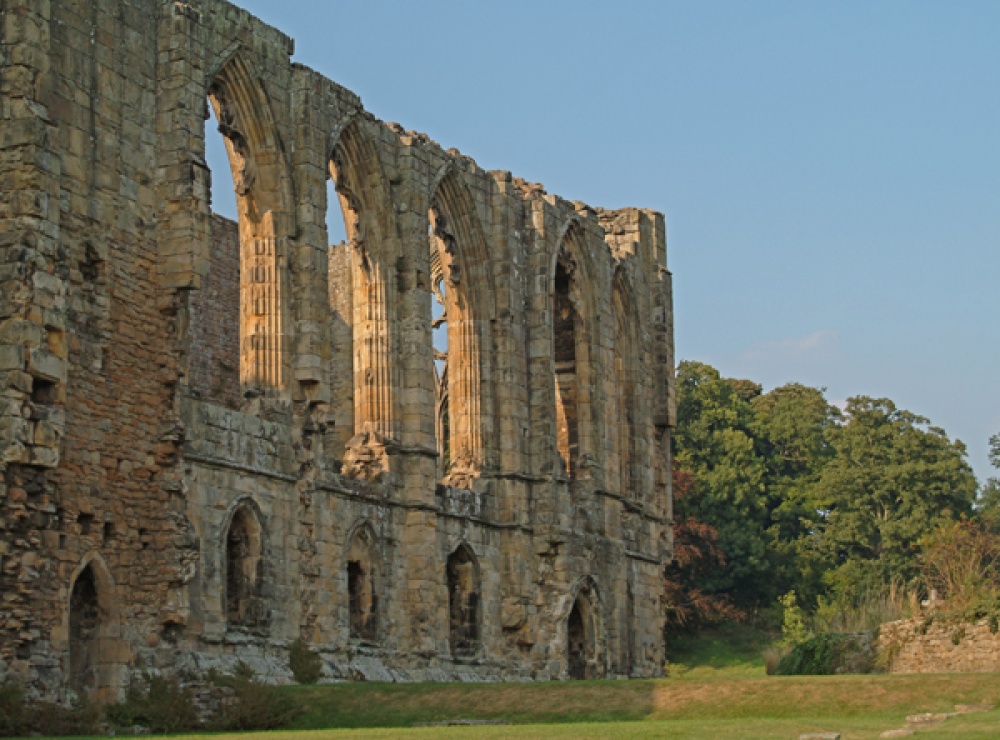 Easby Abbey, Richmond, Yorkshire, South Wall photo by William Owens