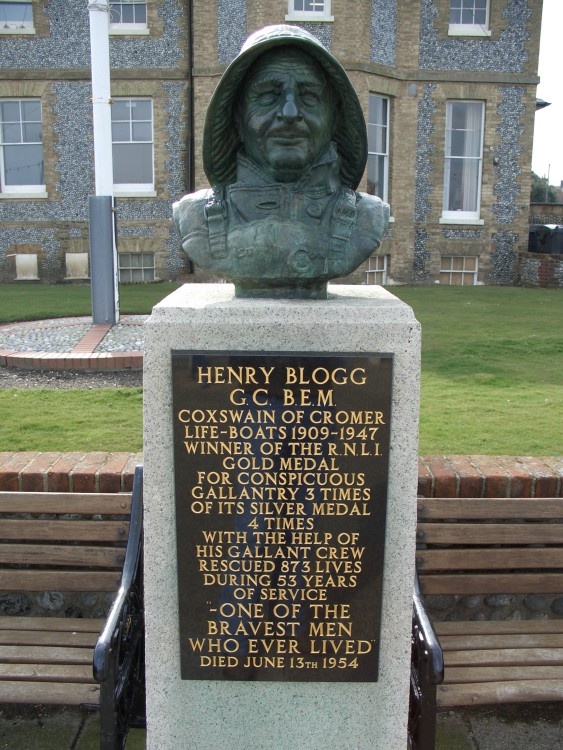 Henry Blogg Memorial in Cromer, Norfolk