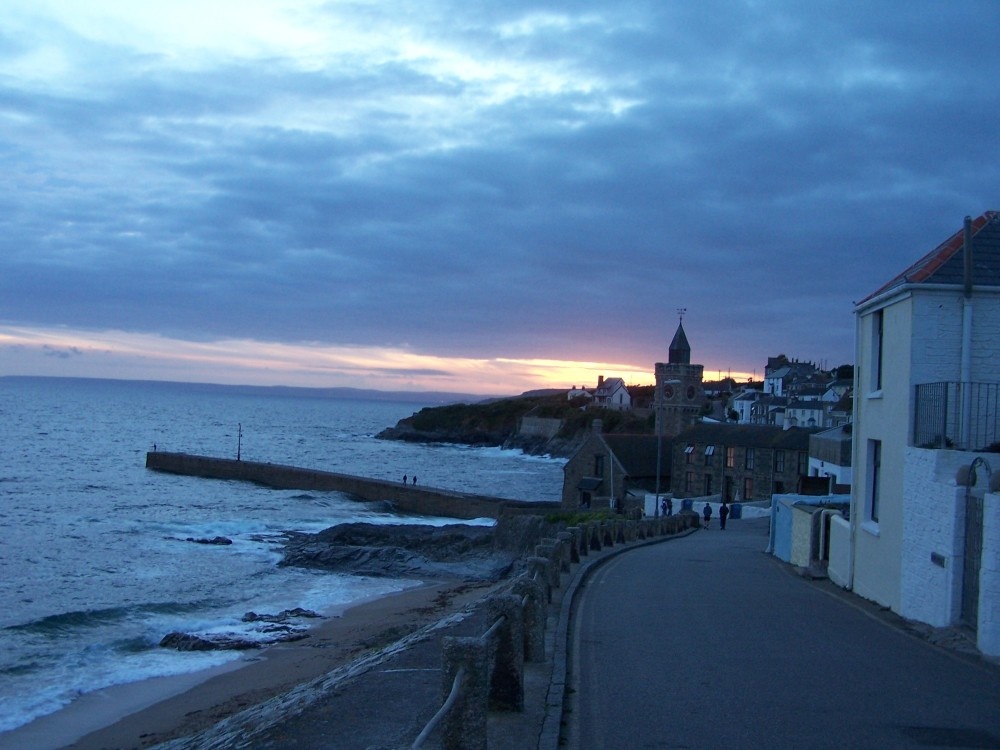 Photograph of Porthleven, Cornwall. Looking towards the harbour mouth from the east