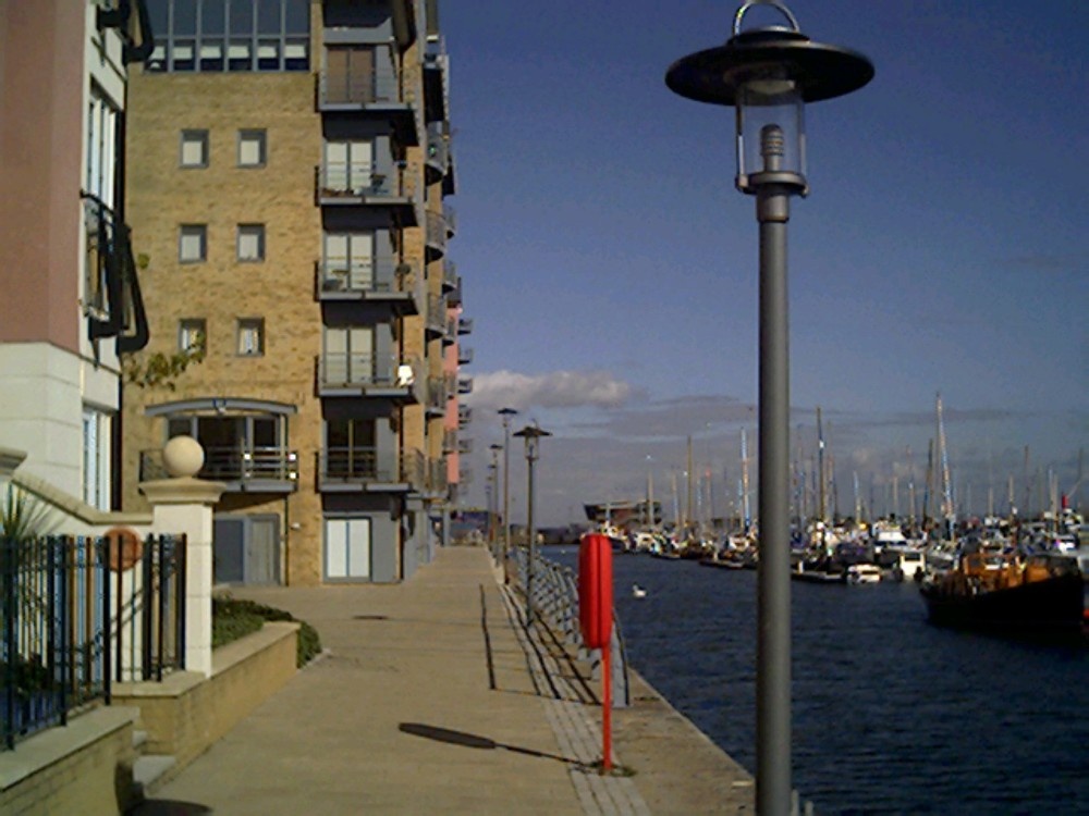 Portishead Harbour, now re-developed as - a marina and apartment buildings