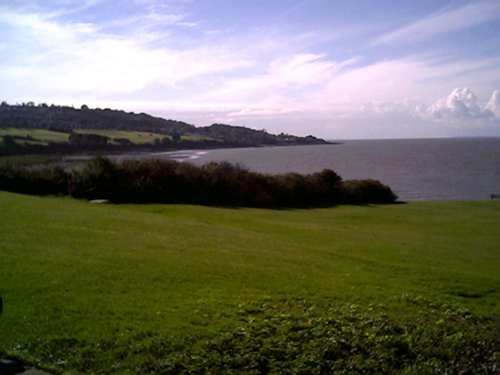 A view along the Bristol Channel coast from Battery point, Portishead, Somerset