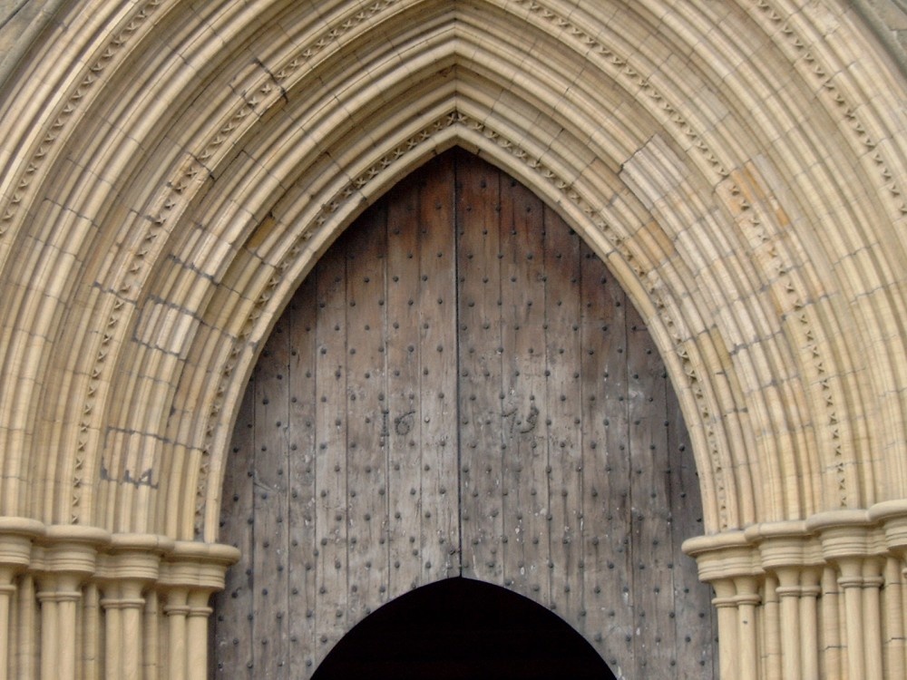 Ripon cathedral door photo by Bill Cox