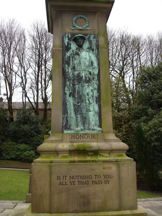 A Picture of The War Memorial, Bold Venture Park, Darwen, Lancashire