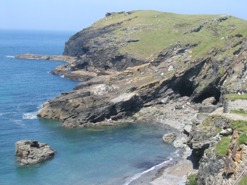 Merlin's Cave at Tintagel, Cornwall - June, 2003