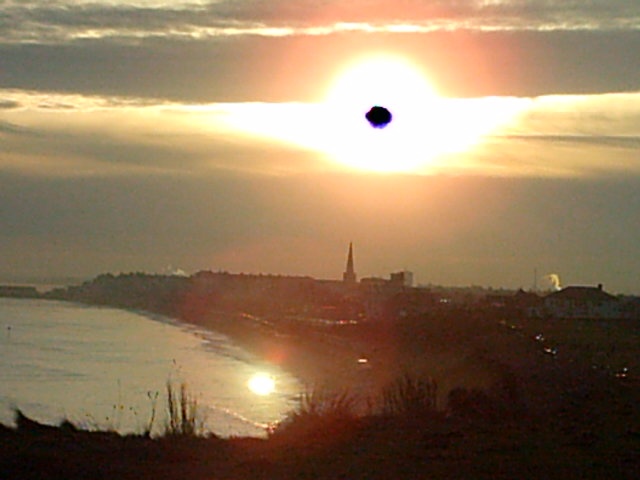 Sunset over Bridlington Bay, E. Yorkshire.