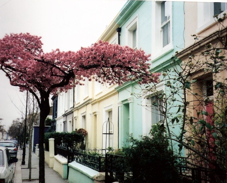 Portobello road in Notting Hill, London
