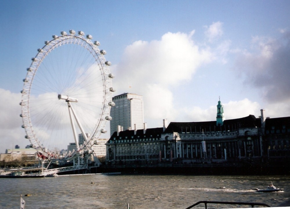 The London Eye and the London Aquarium. London