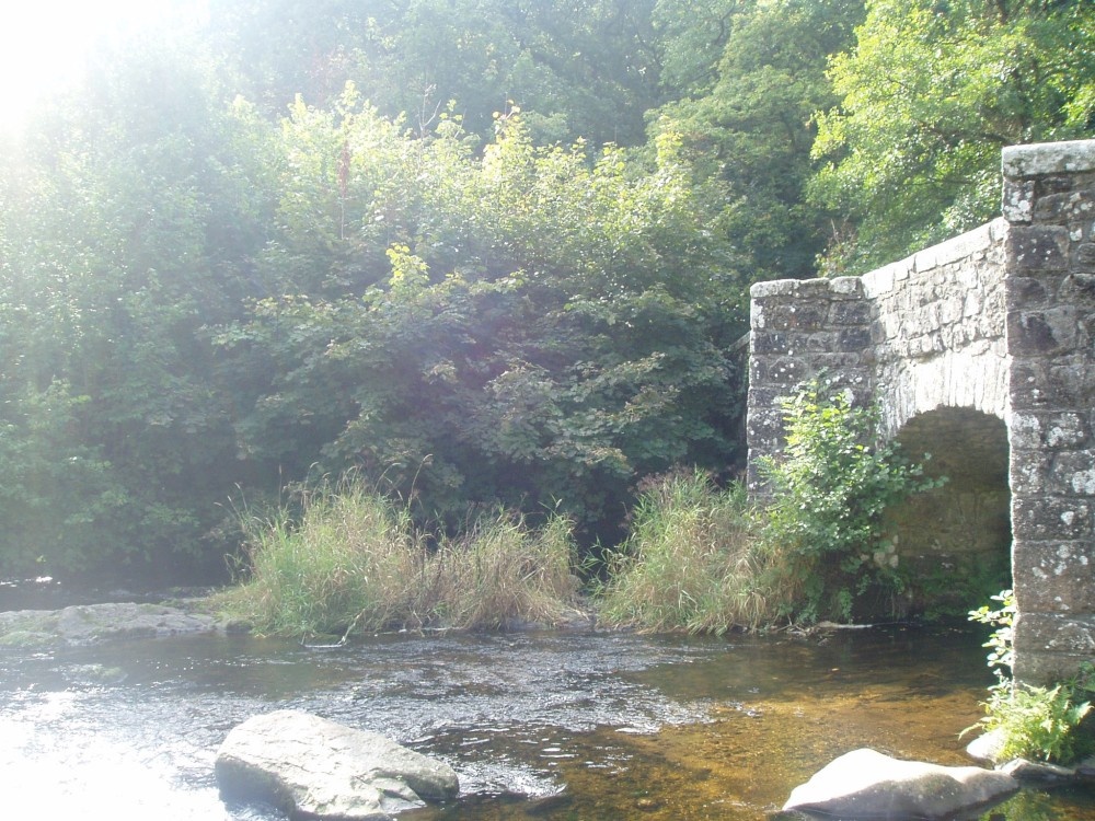Photograph of Fingle Bridge, Drewsteignton, Devon.