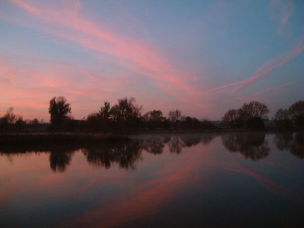 Photograph of Lake Taken at Milton Keynes, Buckinghamshire, in late afternoon