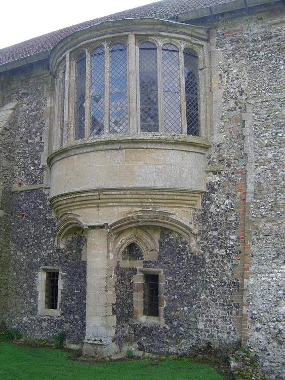 Oriel window, Castle Acre Priory, Norfolk