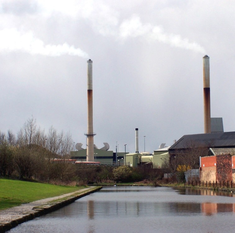 St Helens Merseyside. Industrial scene (Pilkingtons)
