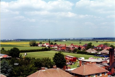 Photograph of Braithwell Village taken from St James Church Tower Open Day June 11th 1994.