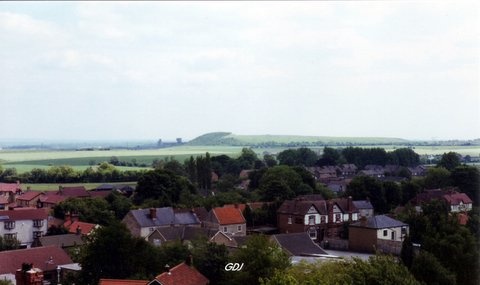 Photograph of Braithwell Village taken from St James Church Tower Open Day June 11th 1994.
