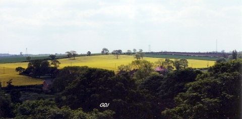 Photograph of Braithwell Village taken from St James Church Tower Open Day June 11th 1994.