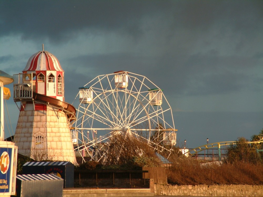 Photograph of Adventure Island on the seafront at Southend, Essex. Boxing Day '05