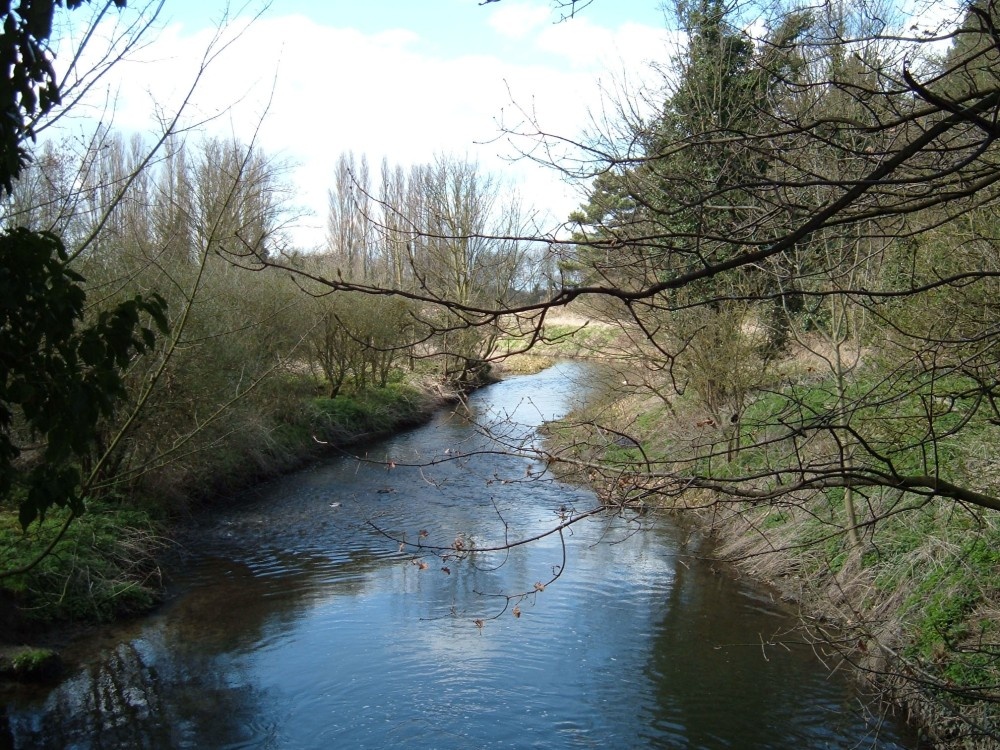 The river by Henlow Grange, Bedfordshire