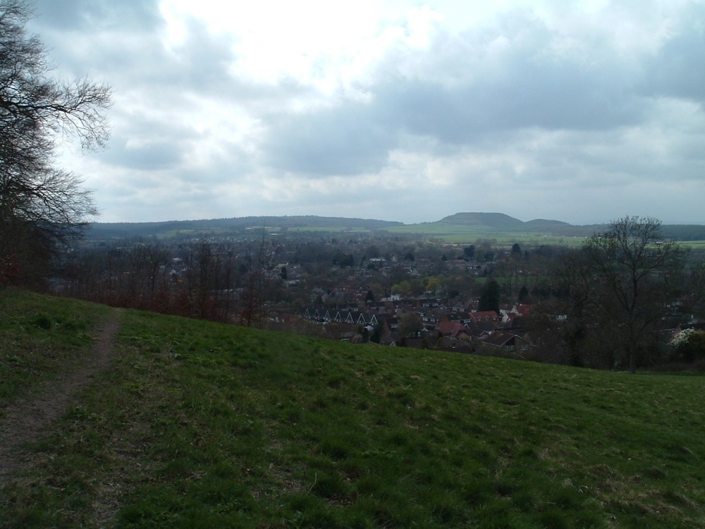 The view across Warminster from Cop Heap.