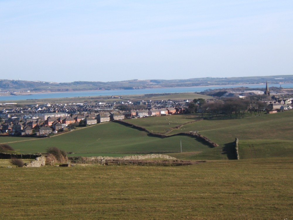Overlooking Millom, with the Duddon Estuary beyond.