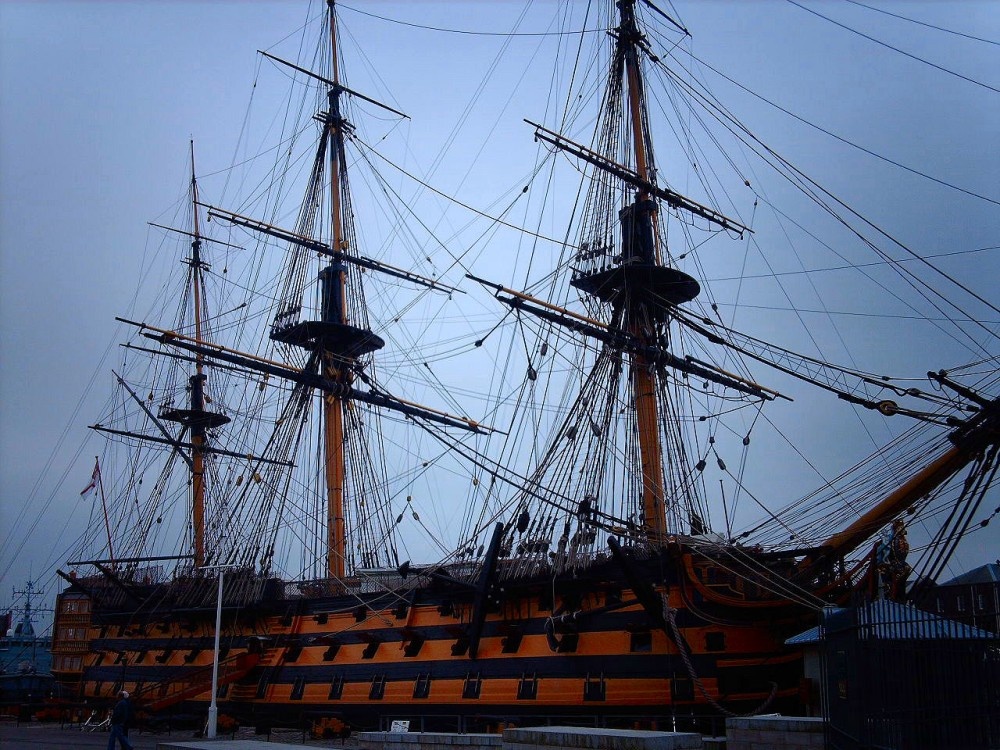 HMS Victory, at the Historical Dockyard in Portsmouth