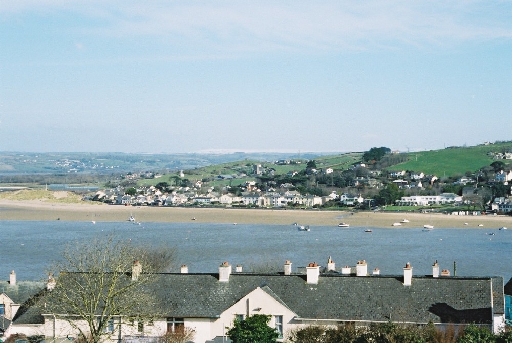 Looking across to Instow, with snow on Exmoor in the distance (Feb 06)