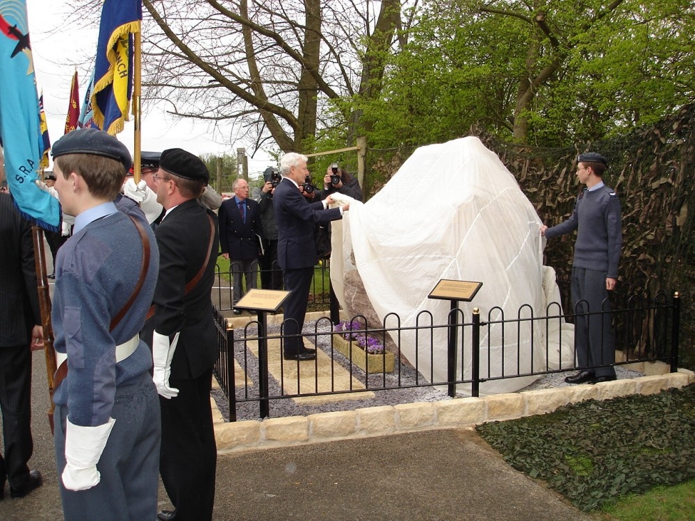 The unveiling of the Helper Memorial Day, at Eden Camp, Malton, North Yorkshire.