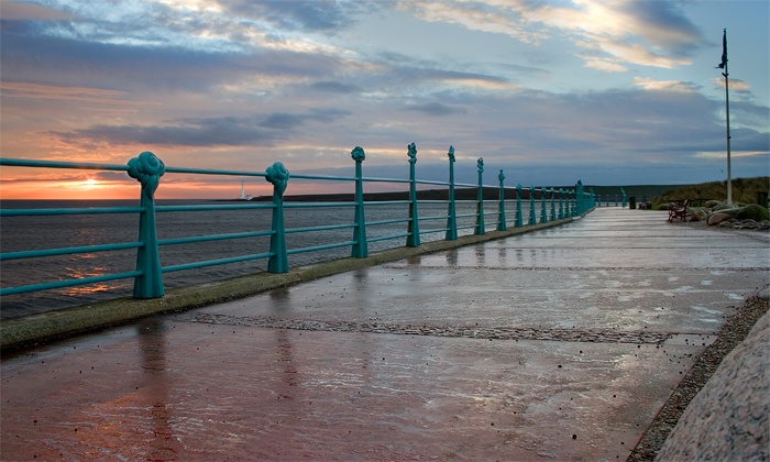 Sunrise at Montrose Esplanade. Montrose, Angus.