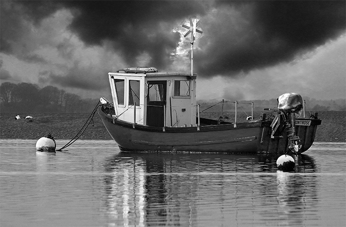 Fishing boat - Montrose Basin. Angus