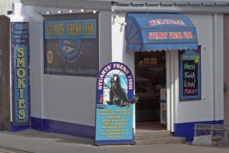 Photograph of Stuarts Fish Shop Arbroath Angus