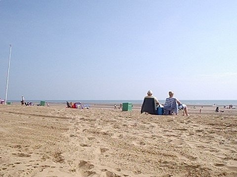 A enjoyable day on the beach at Camber sands, East Sussex