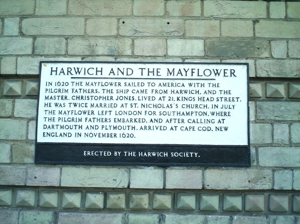 Olde Harwich and its many connections including the Pilgrim Fathers going to the USA