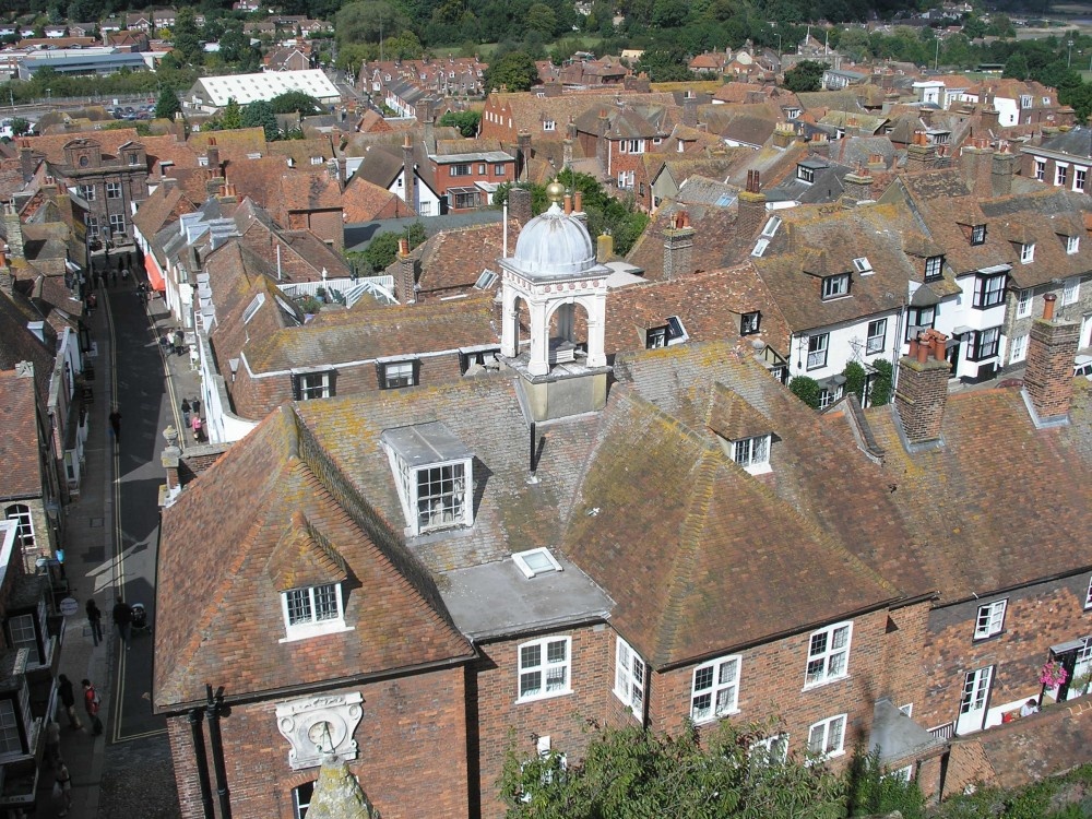 The rooftops of Rye taken from the church tower, in Sept. of 2005