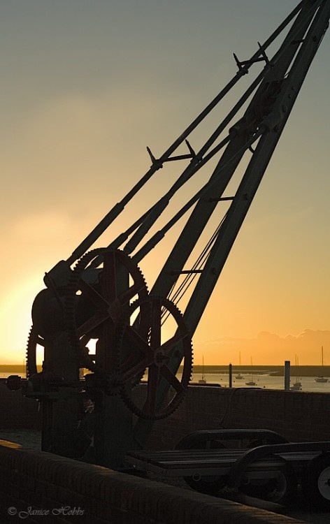 Views from the seawall early one morning. Burnham-on-Crouch, Essex