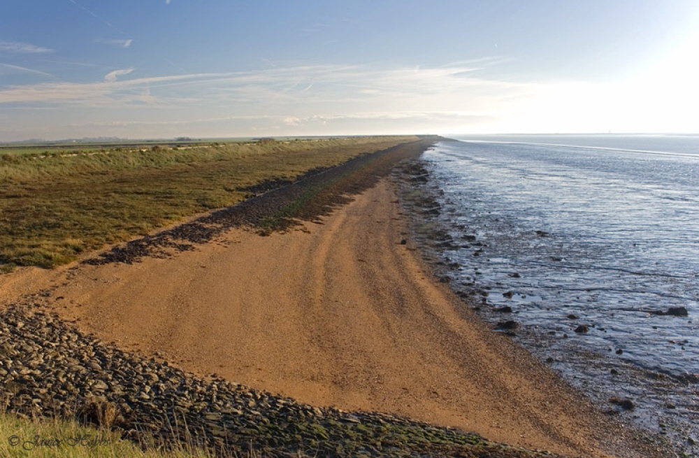 Views from the seawall early one morning. Burnham-on-Crouch, Essex