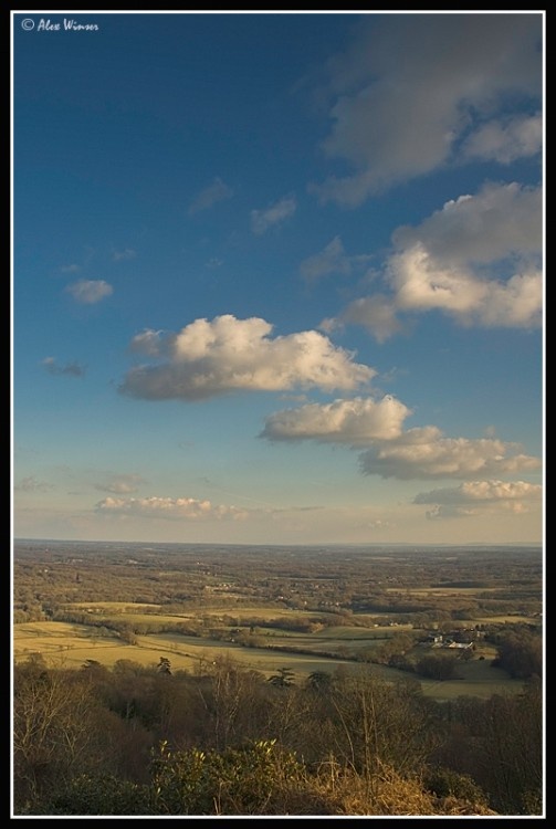 View from Holmbury Hill, Holmbury St Mary, Surrey.