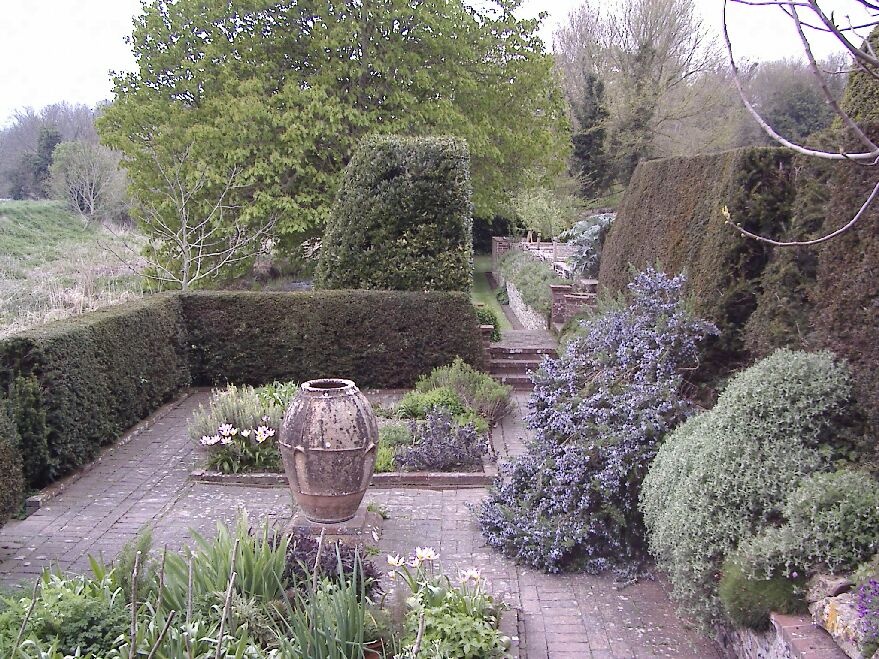 The Clergy House garden. Alfriston, East Sussex