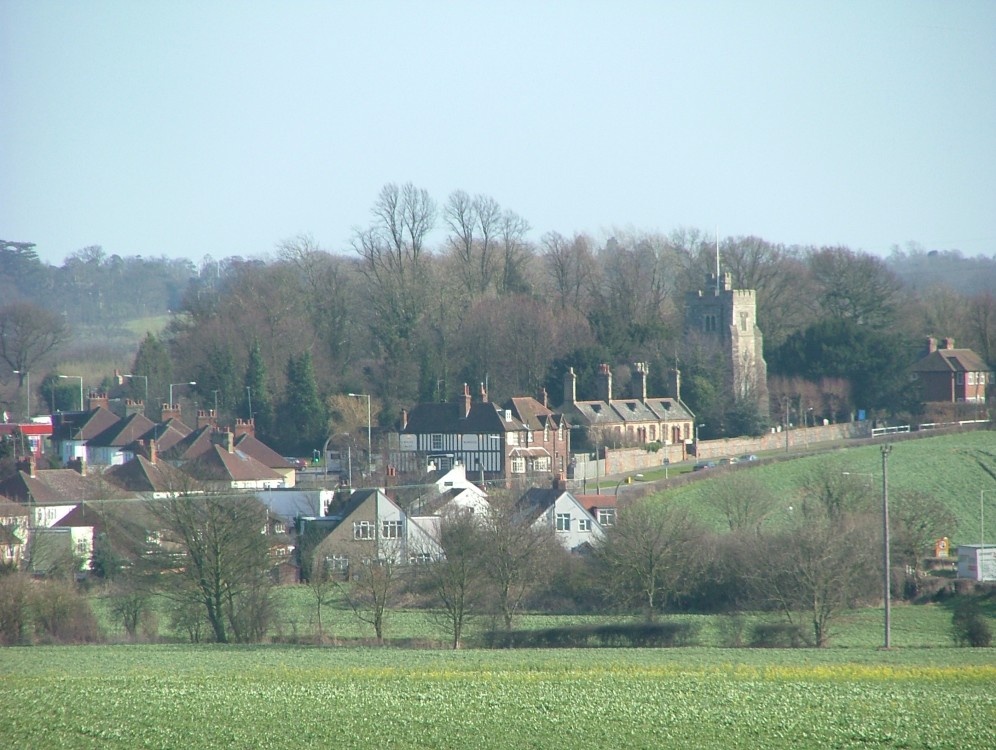 Photograph of South Mimms, Hertfordshire, including Church
