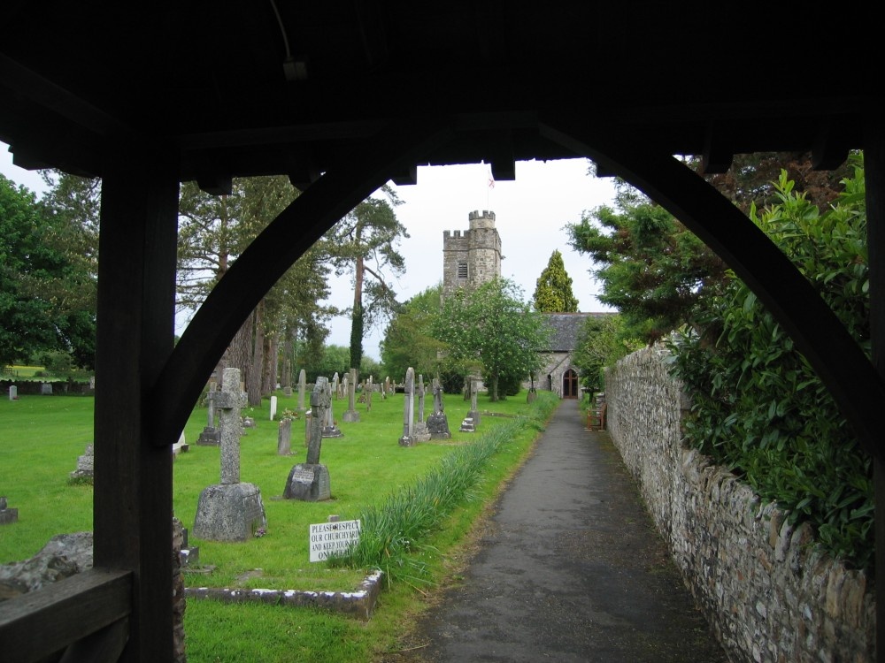 St Peter's Church in the village of Dalwood, Devon