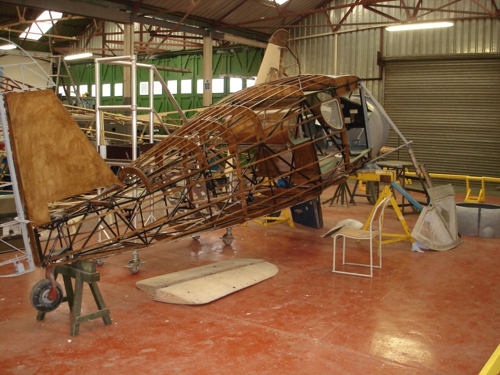 The Handley Page Hangar at Yorkshire Air Museum, Elvington, North Yorkshire.