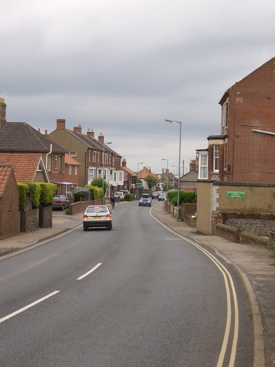 Main road through East Runton, Norfolk