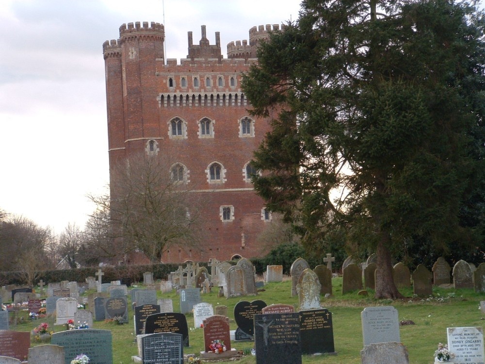 Tattershall Castle from the Churchyard